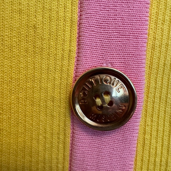 Boutique Moschino - two pieces pink and yellow ribbed and fitted. Beautiful - Picture 3 of 4